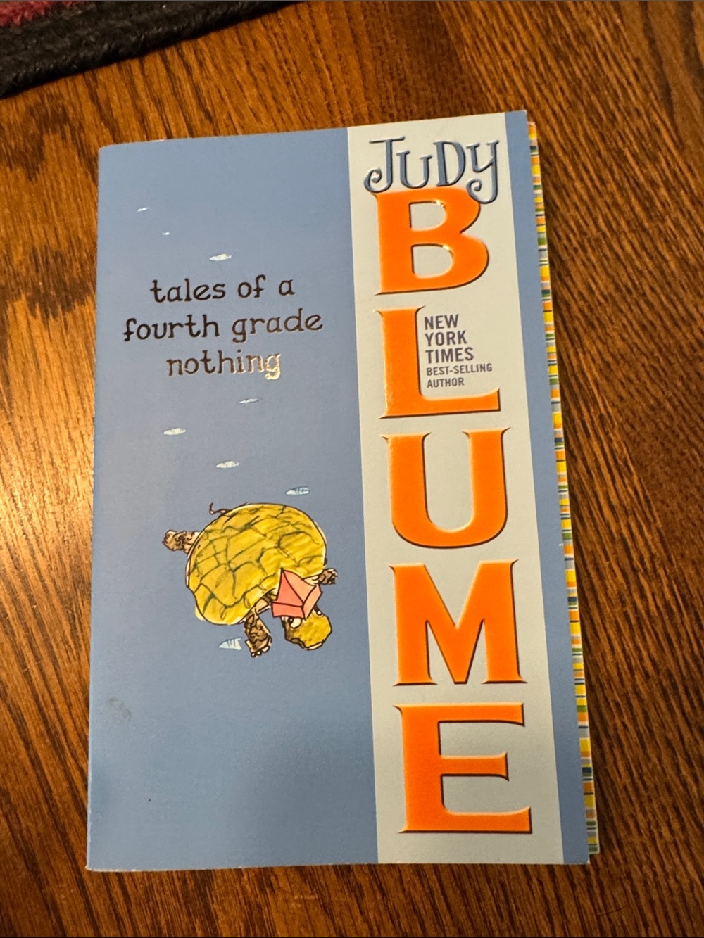 Judy Blume Kids Chapter Book - Light Blue Cover with Orange Spine Letters